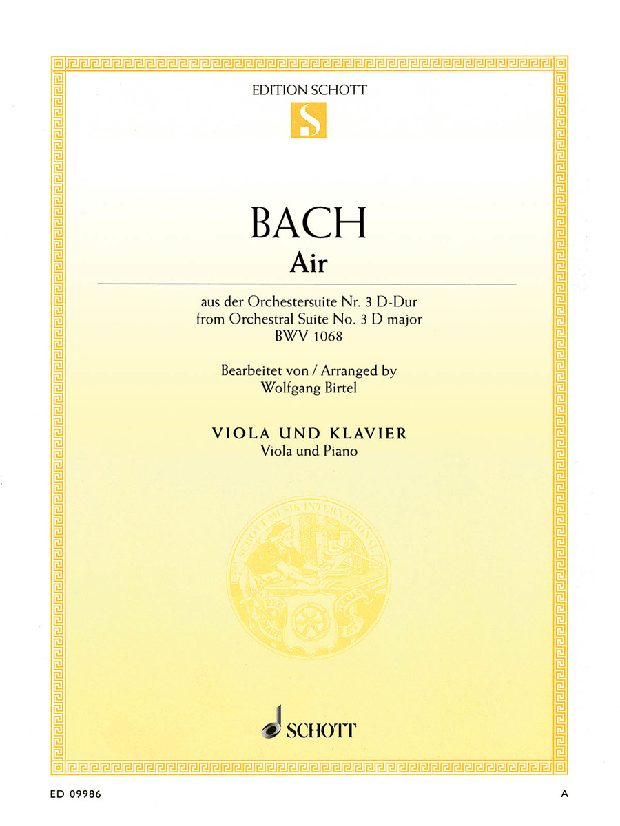 Air in D Major from Orchestral Suite No. 3, BWV 1068