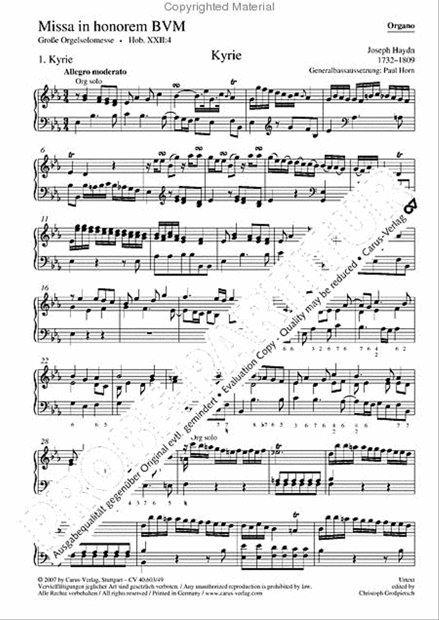 Grosse Orgelsolomesse in Es Voice scores gallery preview page 3