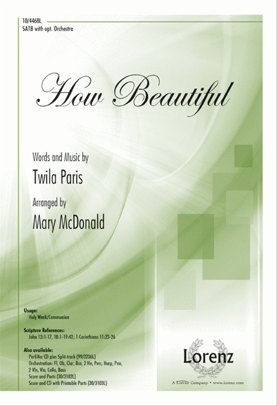How Beautiful How Beautiful 4-Part scores gallery preview page 1