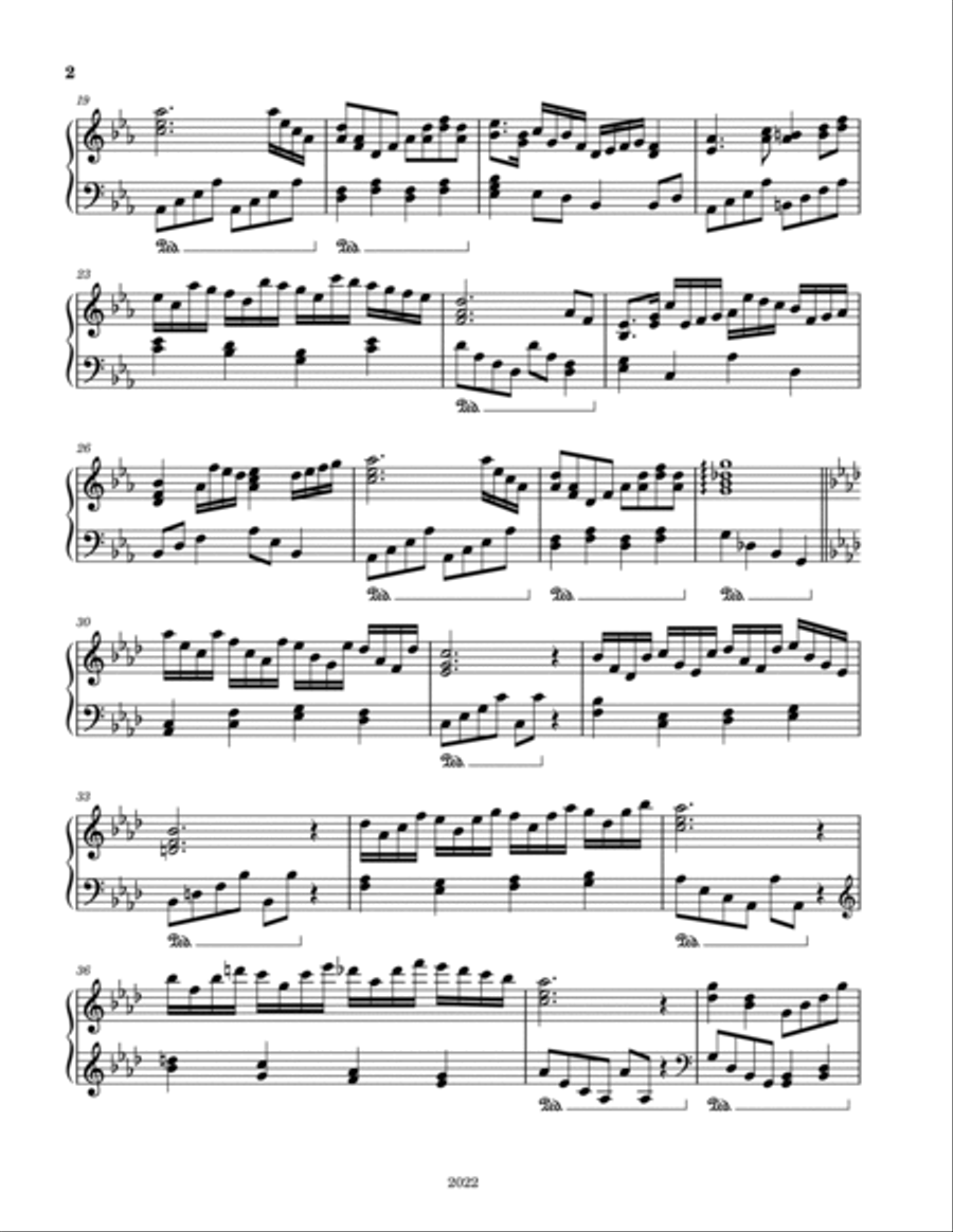 Redheaded Luci Piano Solo scores gallery preview page 2