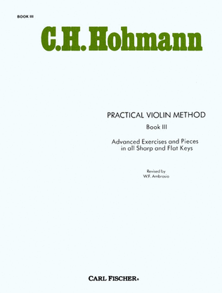 Book cover for Practical Violin Method - Book III