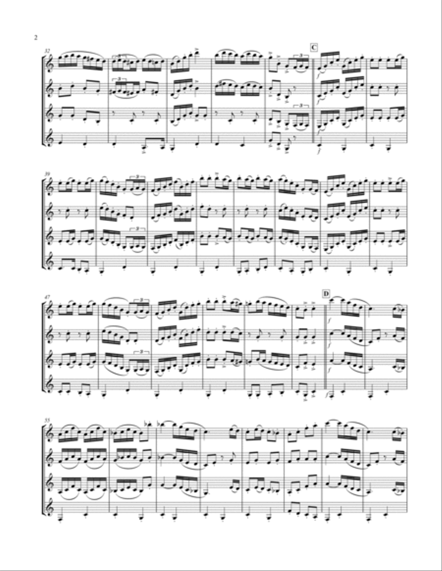 Clarinet Polka (for Clarinet Quartet) Clarinet Quartet scores gallery preview page 3