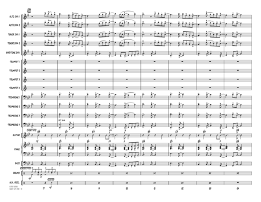 Lean On Me - Full Score Jazz Ensemble scores gallery preview page 3
