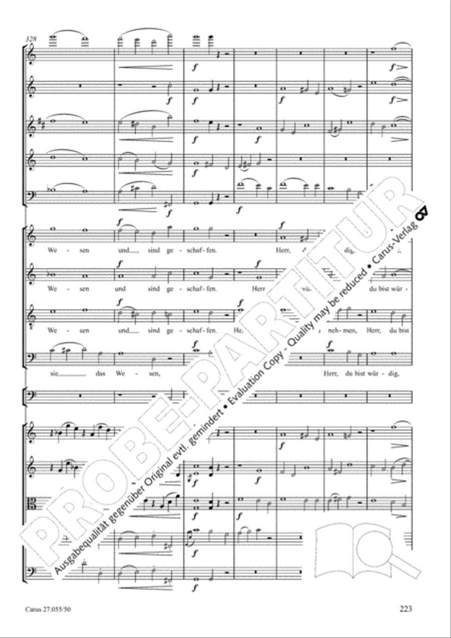 Ein Deutsches Requiem (German Requiem) 4-Part scores gallery preview page 230