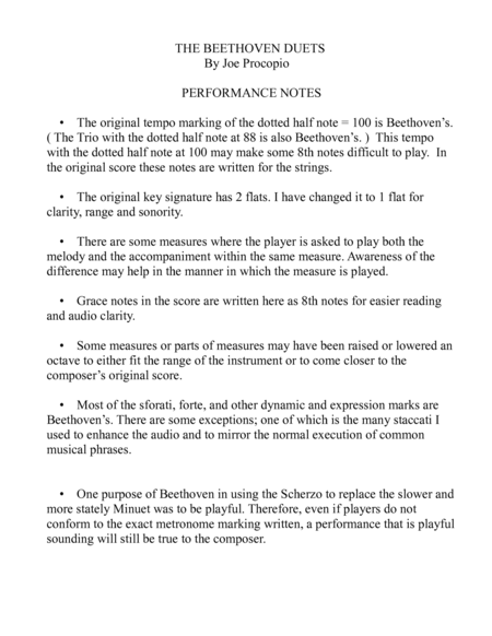 THE BEETHOVEN DUETS FOR CELLO VOLUME 2 SCHERZI 4, 5 and 6 image number null