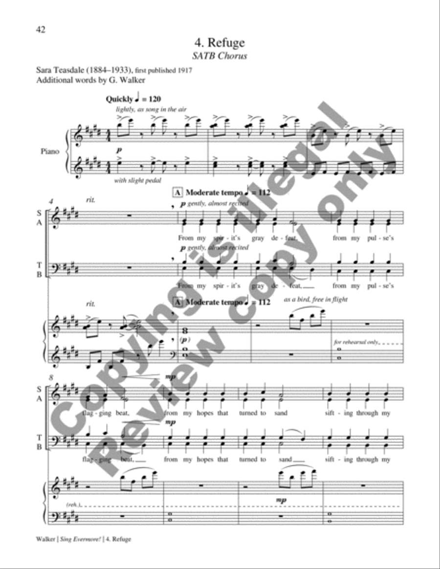 Sing Evermore! (Choral Score) Divisi scores gallery preview page 17