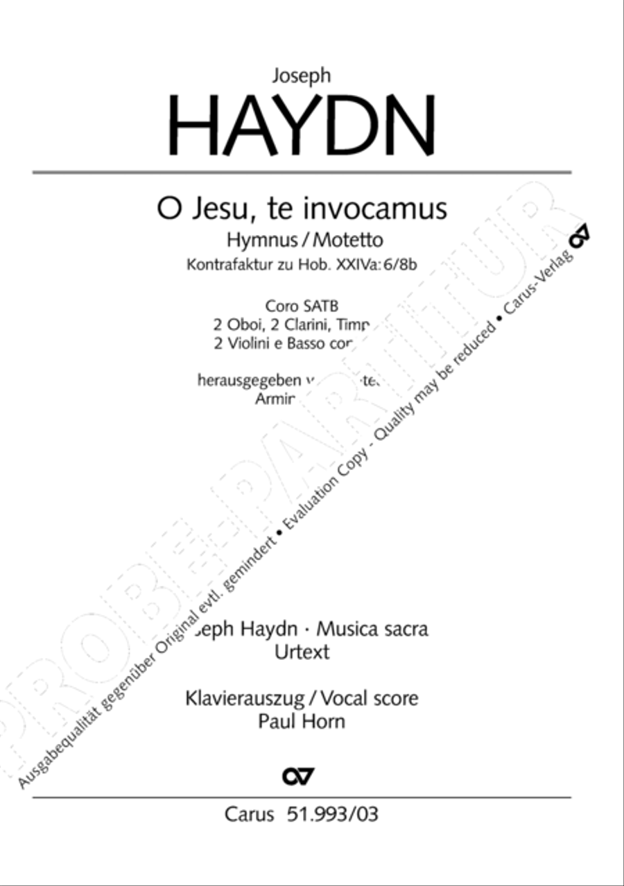 O Jesu, te invocamus 4-Part scores gallery preview page 2