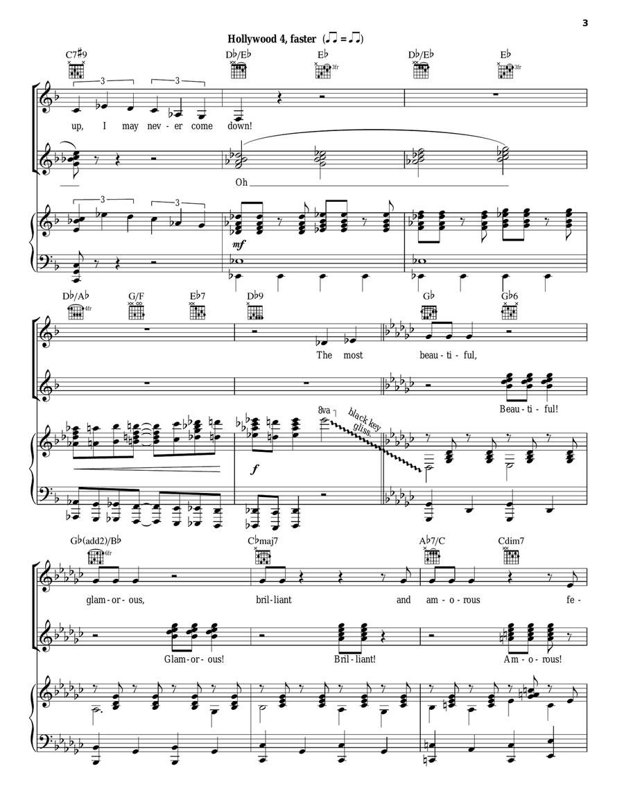One Of The Boys (from 9 to 5: The Musical) Piano, Vocal, Guitar scores gallery preview page 3