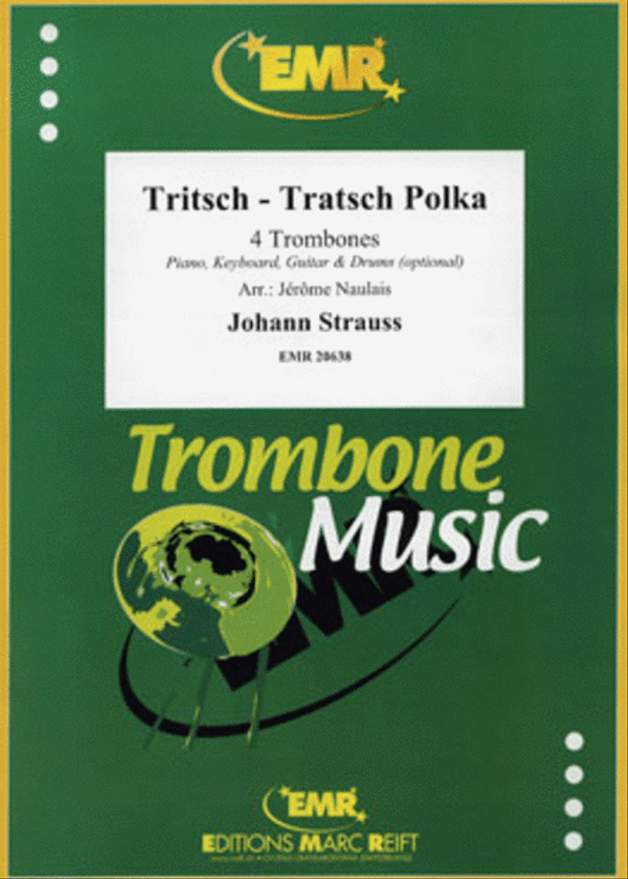 Tritsch-Tratsch Polka Trombone Quartet scores gallery preview page 1
