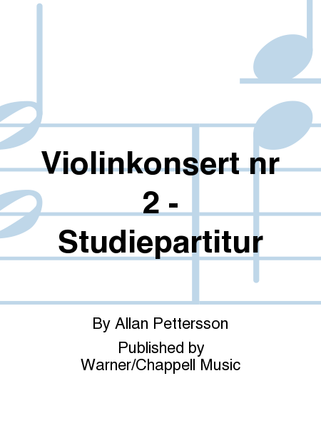 Violinkonsert nr 2 - Studiepartitur
