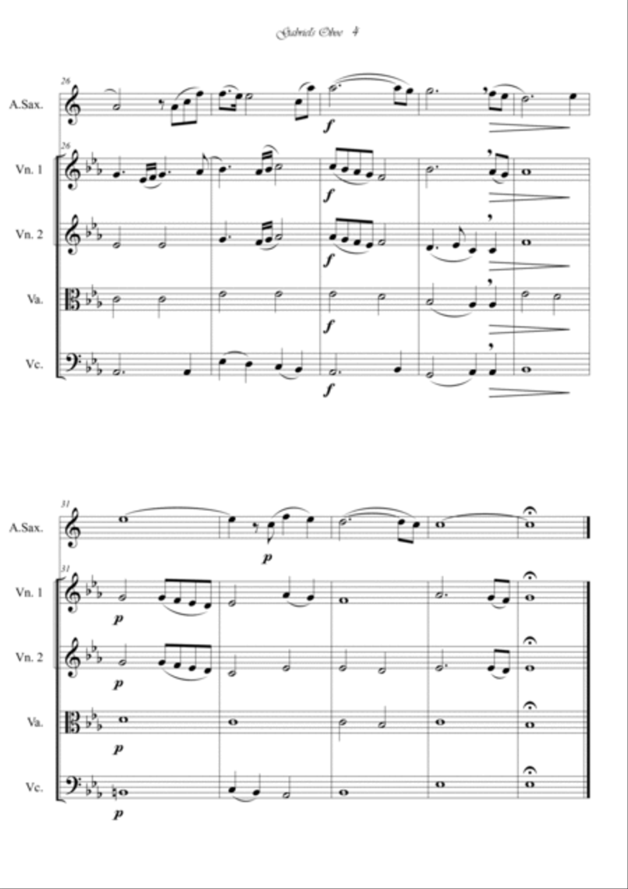 Gabriel's Oboe Small Ensemble scores gallery preview page 4