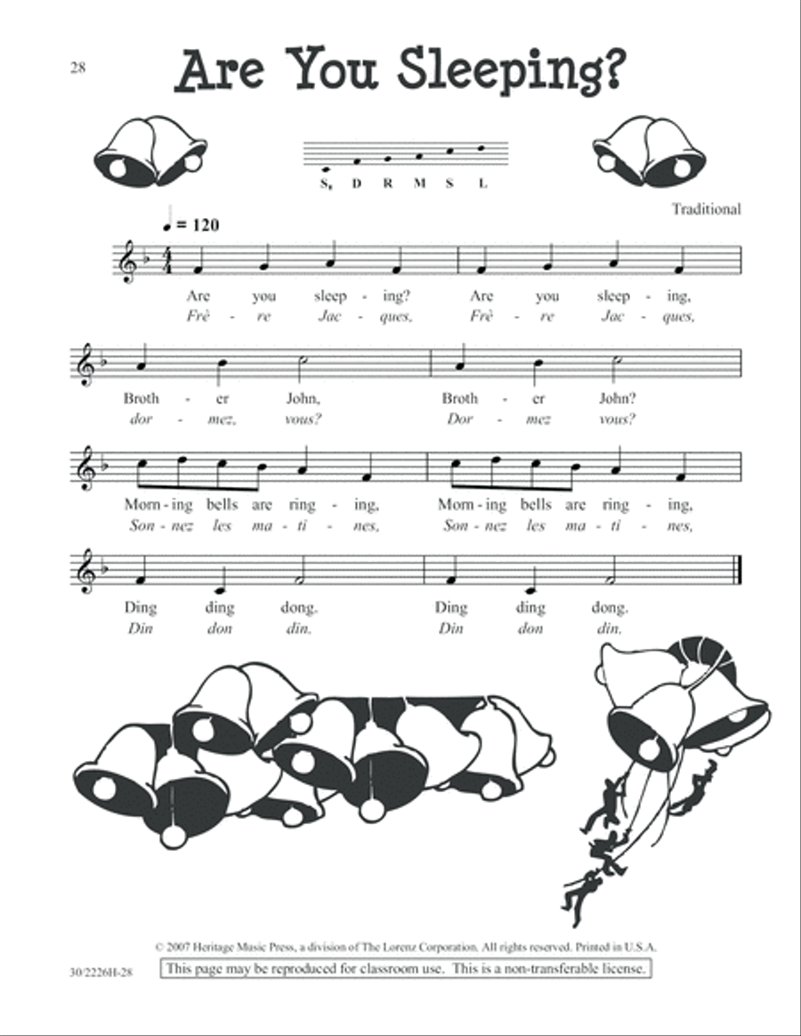 One-A-Day Warm-Ups for Orff Instruments Unison Choir scores gallery preview page 29