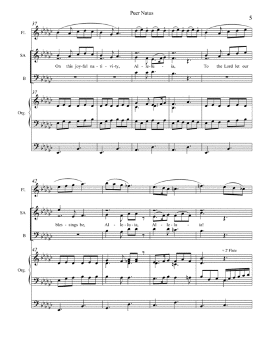 Puer Natus 3-Part scores gallery preview page 5