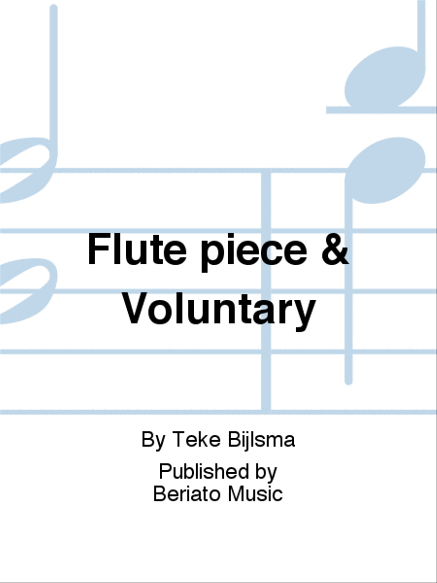 Flute pièce & Voluntary Flute pièce & Voluntary Flute scores gallery preview page 1