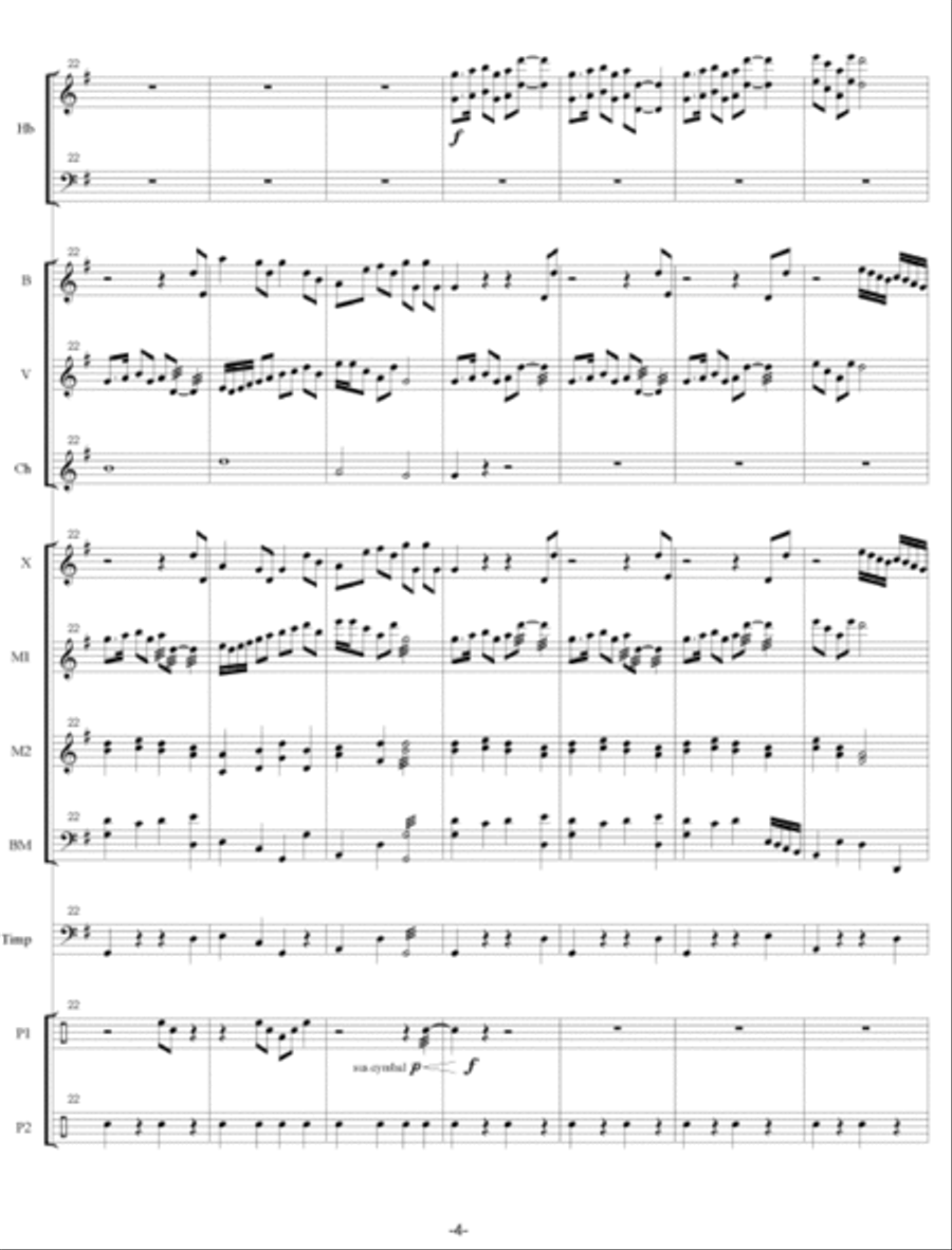 Winter Fantasy Winter Fantasy Percussion Ensemble scores gallery preview page 2