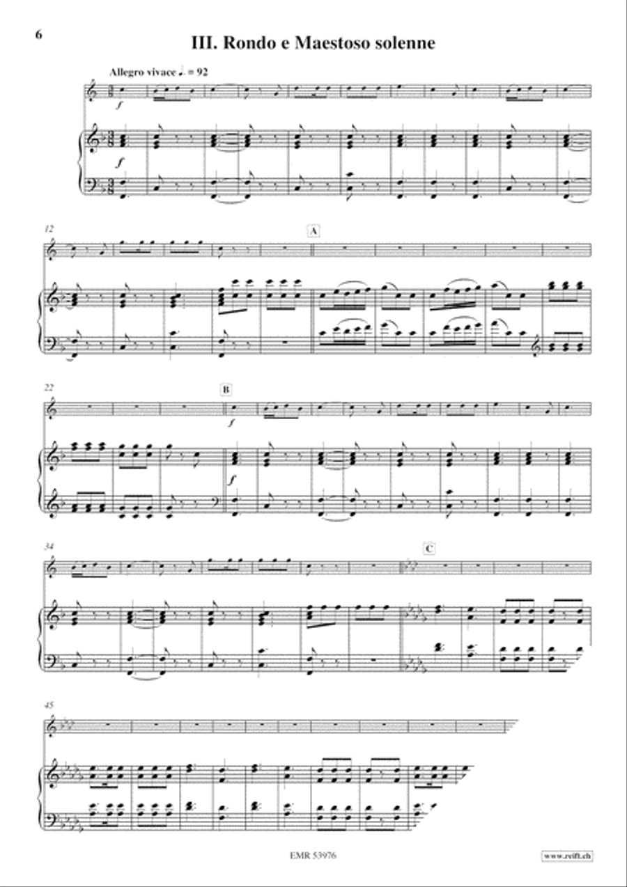 Sonata Solenne Sonata Solenne Horn scores gallery preview page 6