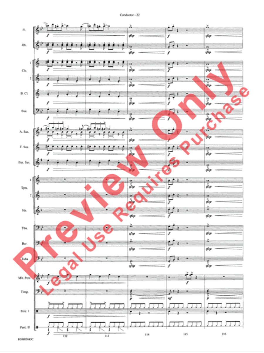 The Great Steamboat Race The Great Steamboat Race Concert Band scores gallery preview page 25
