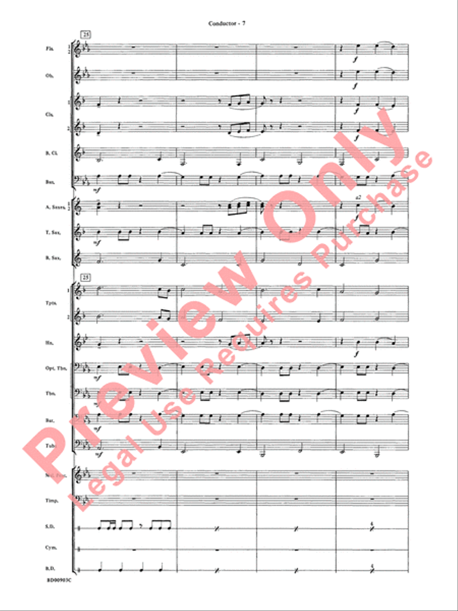 Crestar Overture Concert Band scores gallery preview page 10