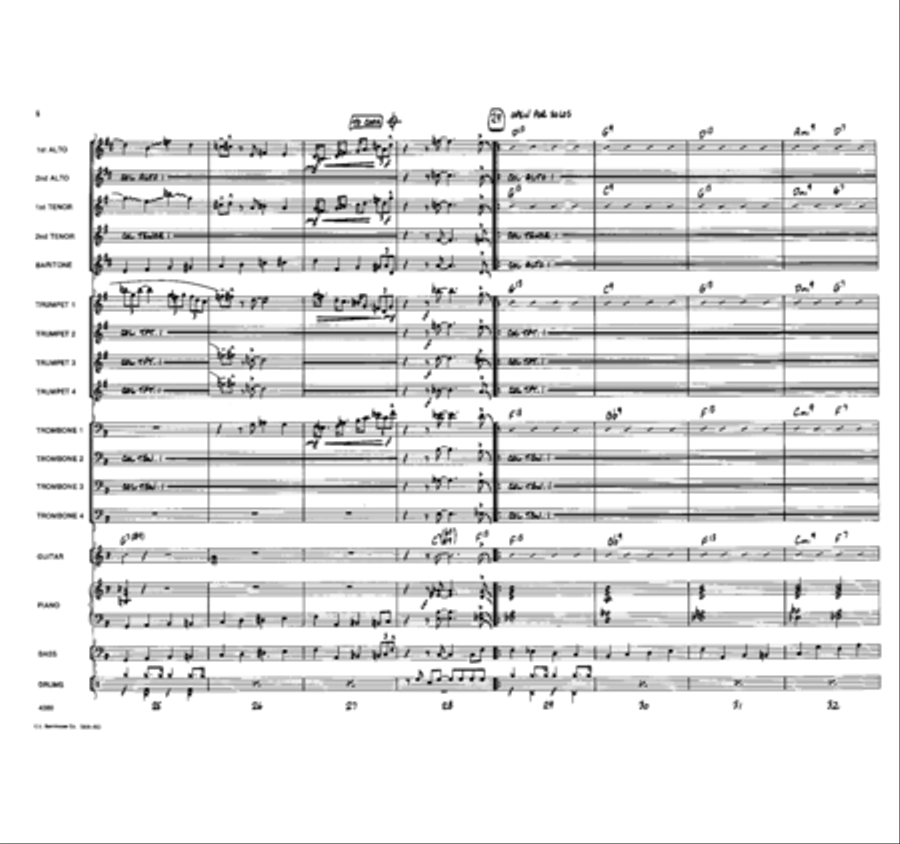 Duke It Out! Duke It Out! Jazz Ensemble scores gallery preview page 5