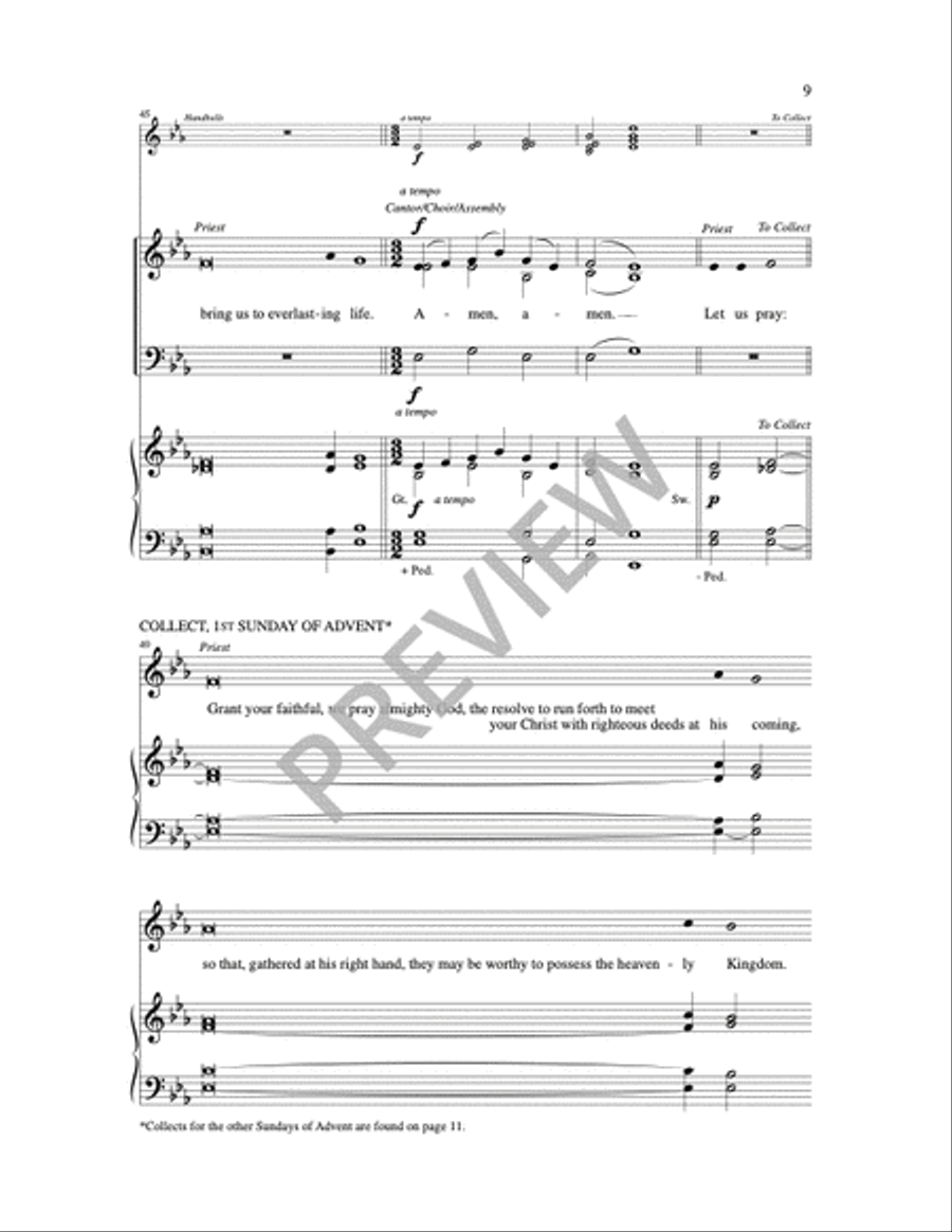 Advent Gathering Rite 3-Part scores gallery preview page 5