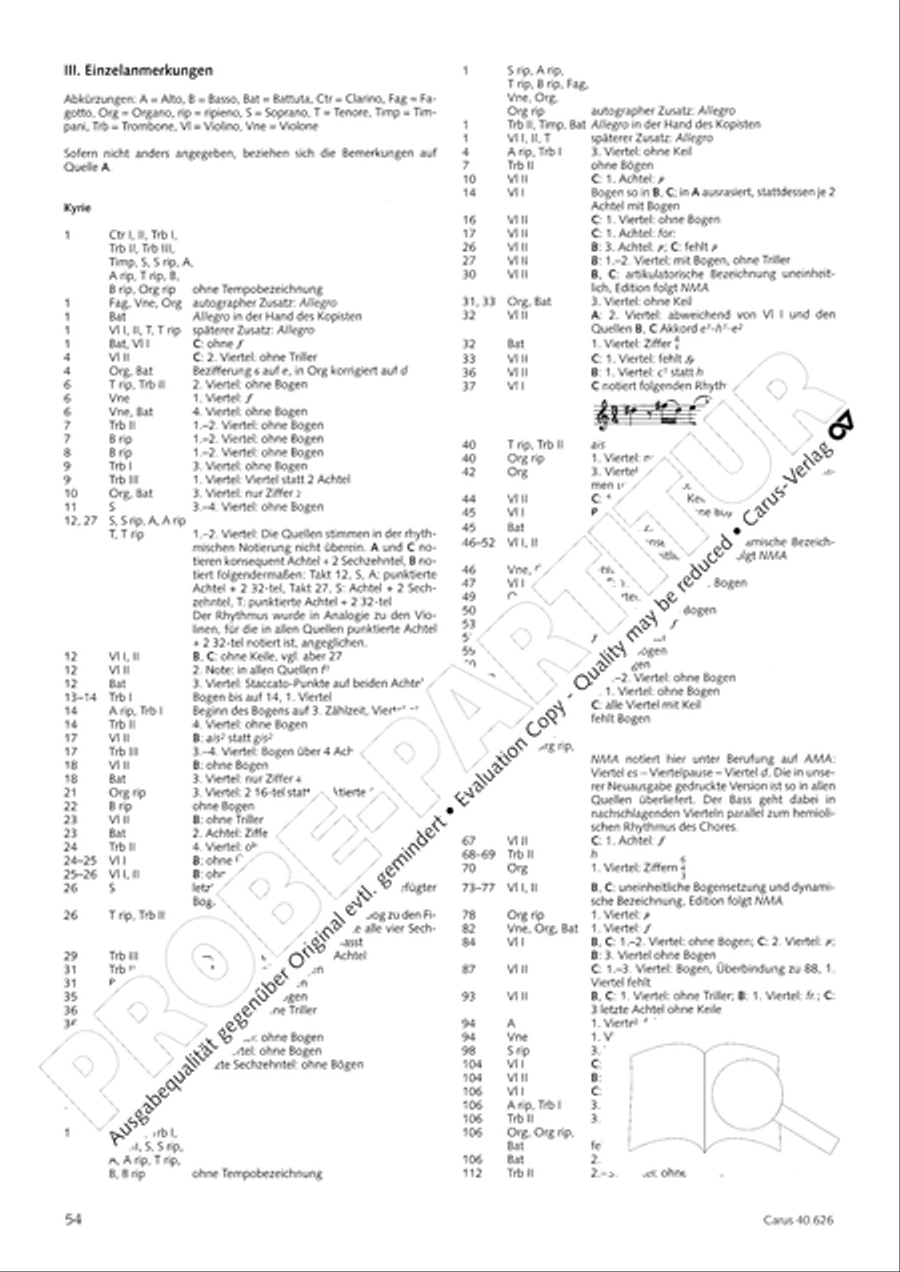 Mass in C Major Mass in C Major 4-Part scores gallery preview page 54