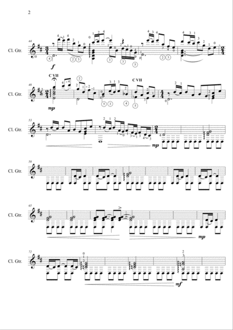 EQUILIBRIUM Guitar Solo scores gallery preview page 2