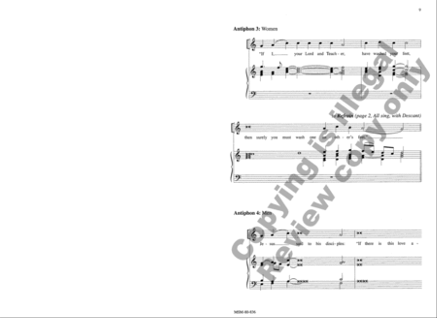 A New Commandment I Give You 4-Part scores gallery preview page 9