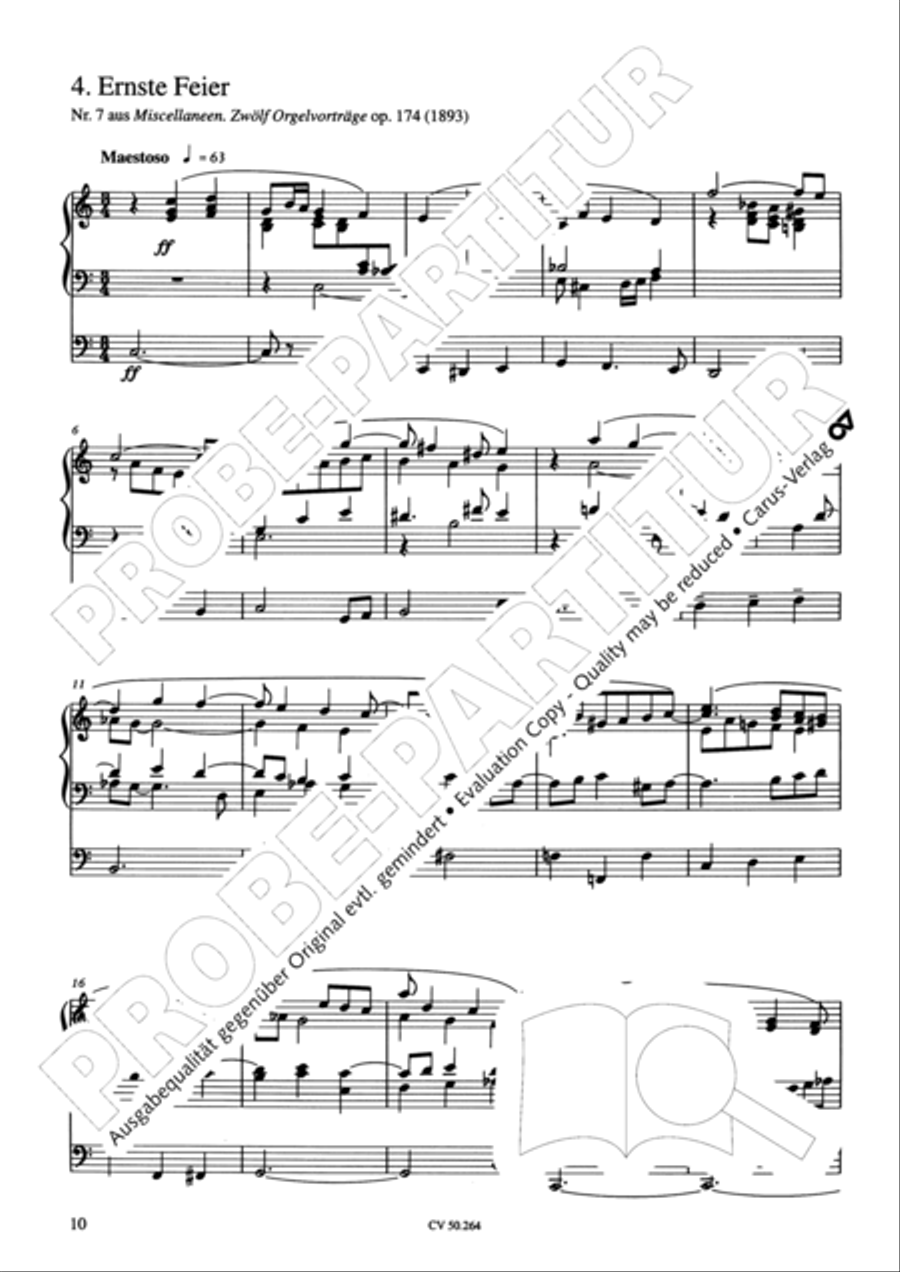 Free organ music for the Worship Service Organ Solo scores gallery preview page 11
