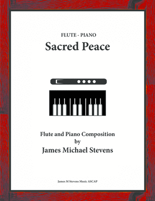 Book cover for Sacred Peace - Flute & Piano