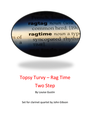Book cover for Topsy Turvy Ragtime 2-step set for bassoon quartet