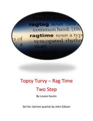 Topsy Turvy Ragtime 2-step set for bassoon quartet