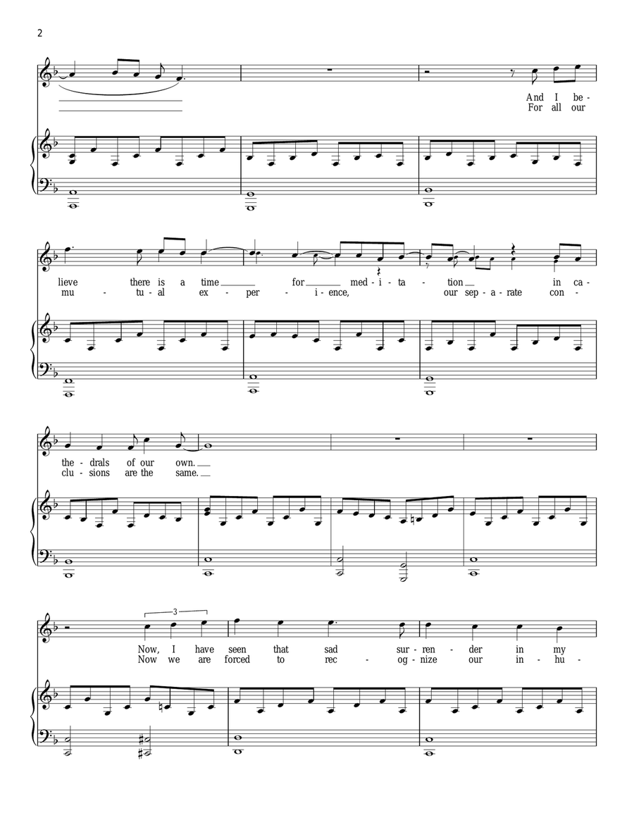 Summer, Highland Falls Piano, Vocal scores gallery preview page 2