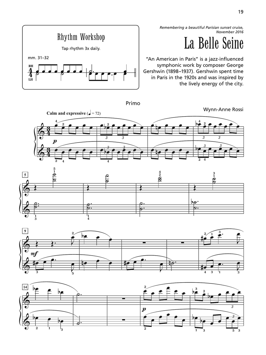 La Belle Seine - Piano Duet (1 Piano, 4 Hands) 1 Piano, 4-Hands scores gallery preview page 2