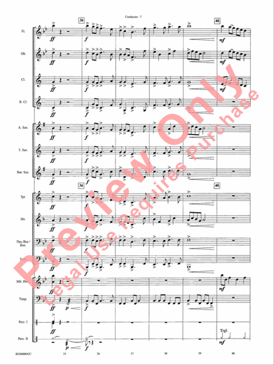Let Heaven and Nature Sing! Concert Band scores gallery preview page 10