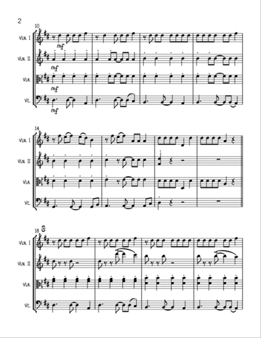 Dear Future Husband String Quartet scores gallery preview page 2