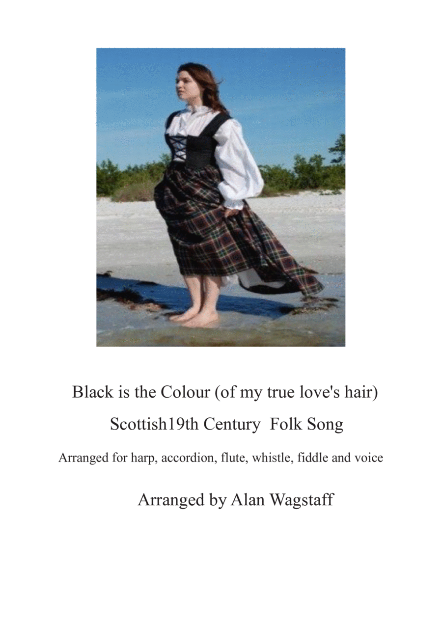 Black is the Colour (of my true love's hair) Small Ensemble scores gallery preview page 1