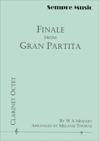 Finale from Gran Partita (Clar. Octet)