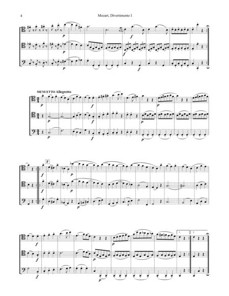 five Divertimenti K. 439b for Trombone Trio