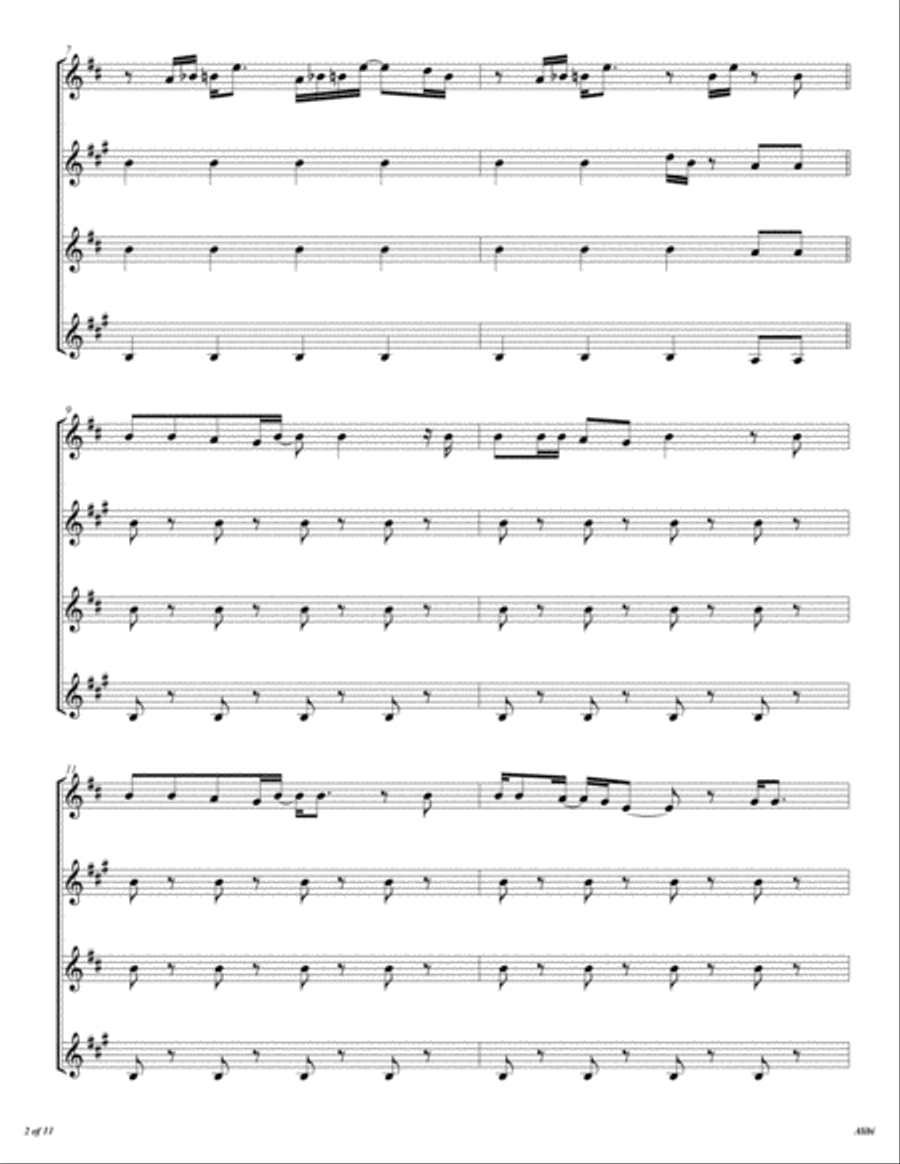 Alibi Woodwind Quartet scores gallery preview page 3