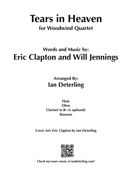 Tears In Heaven (for Woodwind Quartet) image number null
