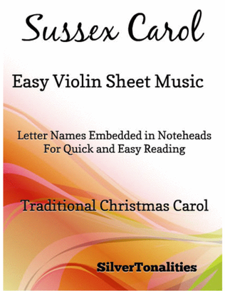 Book cover for Sussex Carol Easy Violin Sheet Music