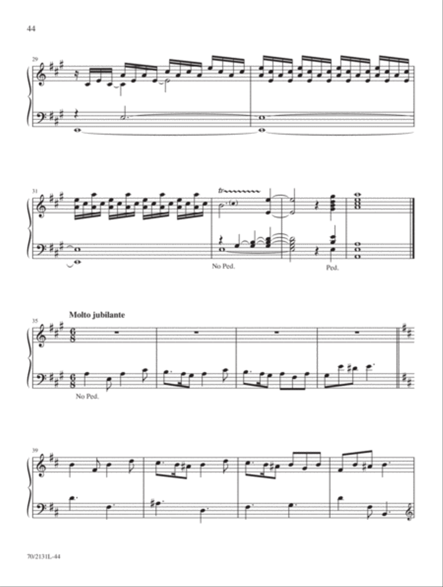 Eight New Little Preludes & Fugues Organ Solo scores gallery preview page 16