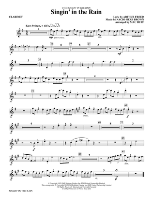 Singin' in the Rain (arr. Mac Huff) - Clarinet
