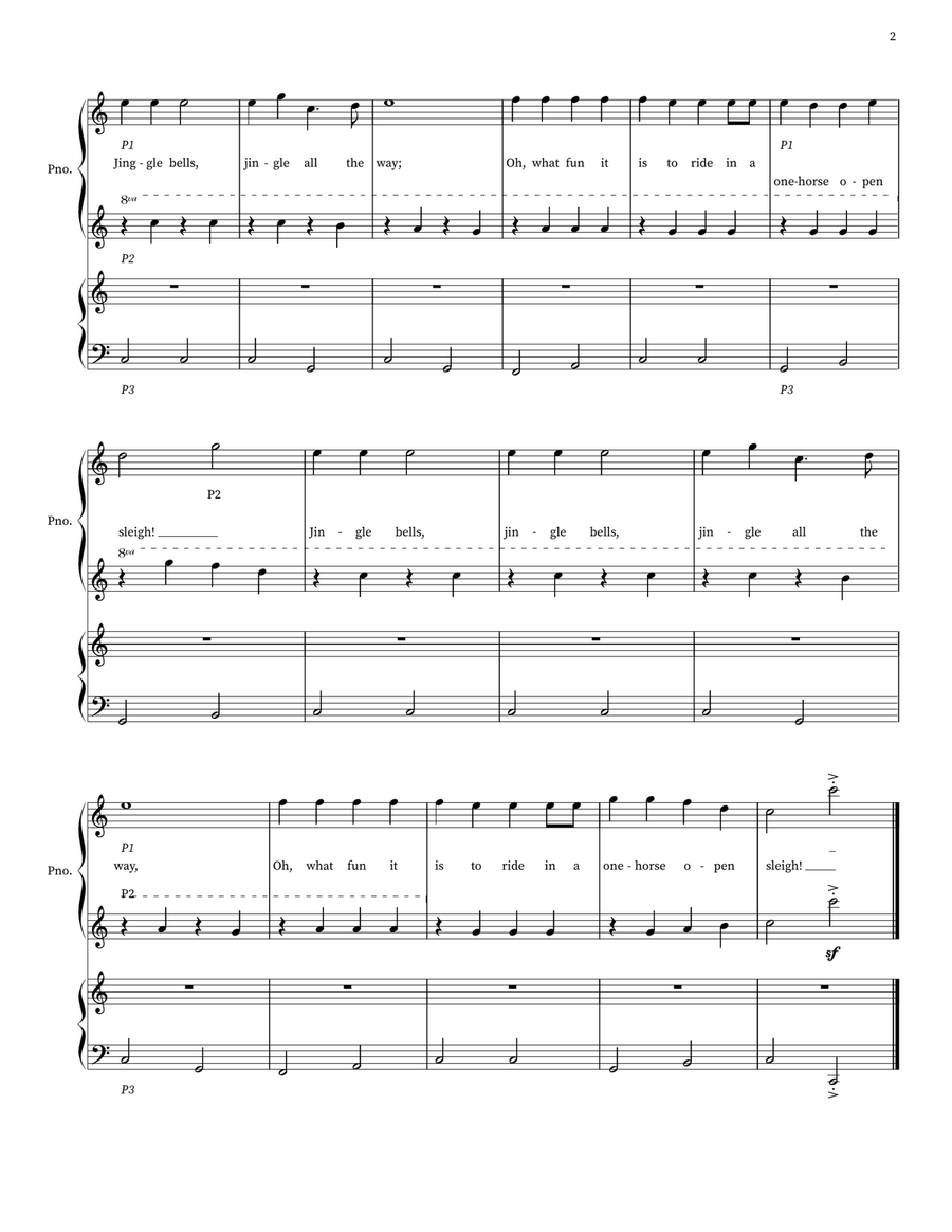 Jingle Bells Jingle Bells Small Ensemble scores gallery preview page 2