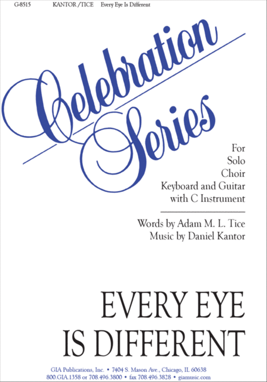Every Eye Is Different 4-Part scores gallery preview page 1