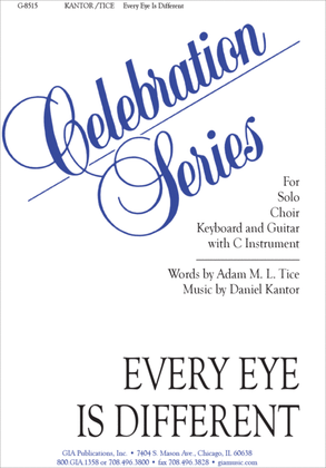 Book cover for Every Eye Is Different