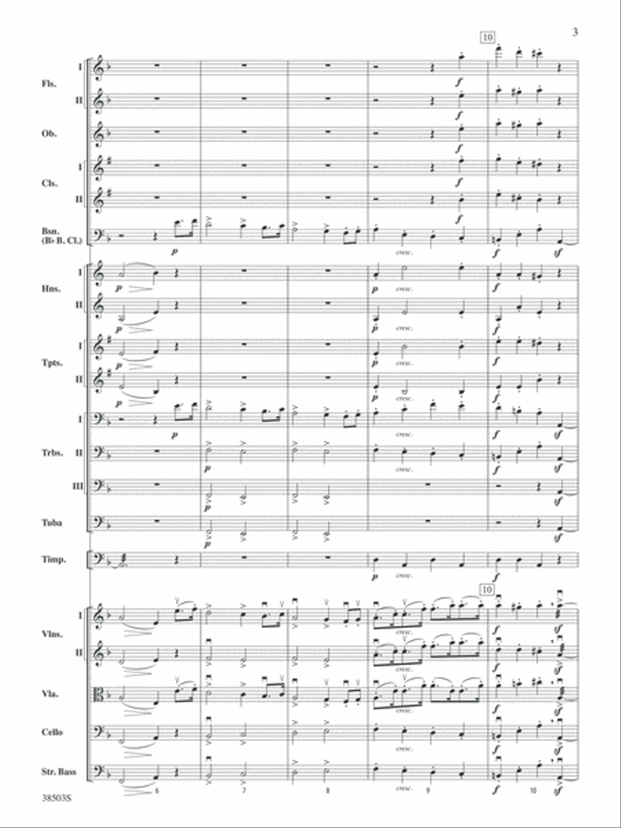 Tragic Overture: Score Full Orchestra scores gallery preview page 3