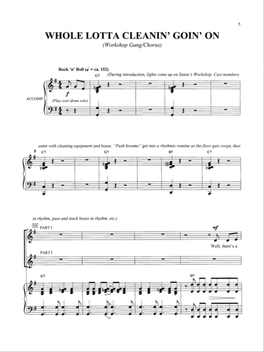 Santa's Stuck in the 50's - Soundtrax CD (CD only) Choir scores gallery preview page 3