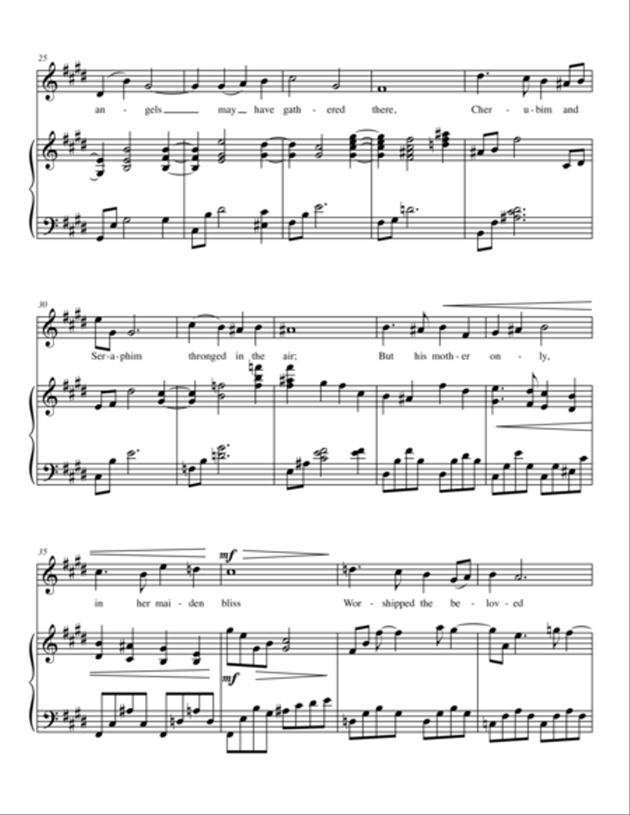 In The Bleak Midwinter Alto Voice scores gallery preview page 3