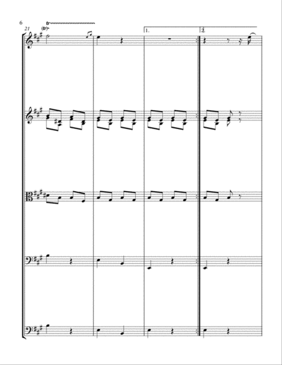 SERENADE FOR STRINGS SERENADE FOR STRINGS String Quartet scores gallery preview page 6